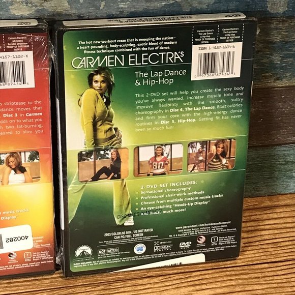 Carmen Electra’s Advanced &Aerobic Striptease,Lap Dance & Hip Hop Lot of 3 DVDS - Picture 7 of 7